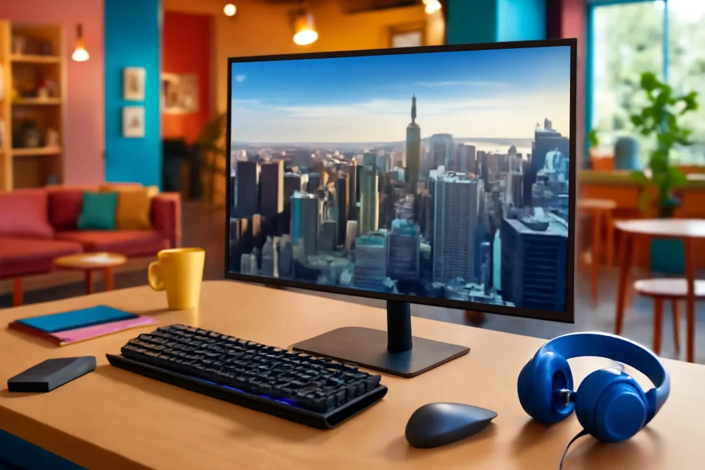 Monitor Samsung 4K UHD de 32 polegadas (LU32J590UQNXZA) – Resolução 4K, AMD FreeSync e Modo de Jogo