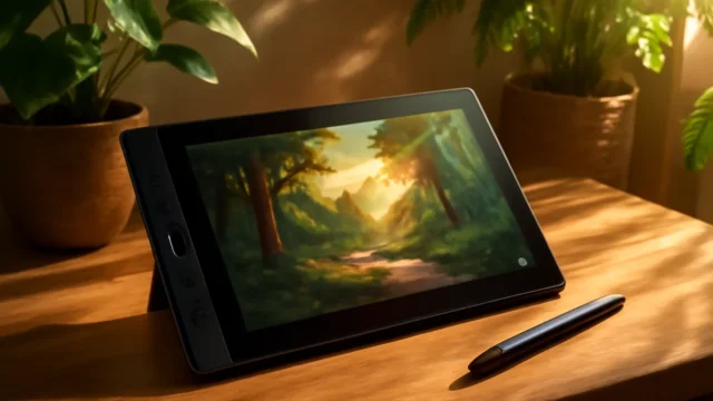 HUION Mesa digitalizadora Kamvas Pro 16 2.5K QHD