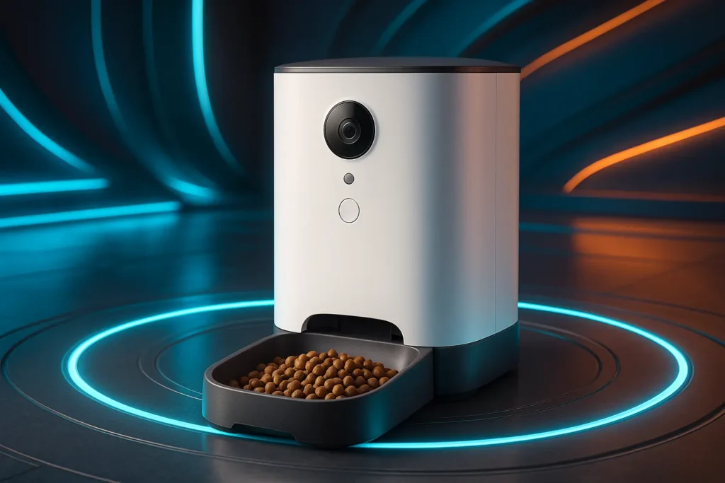 Alimentador Pet Automático com Câmera e Áudio (4L): Conforto e Tecnologia para Seu Animal de Estimação