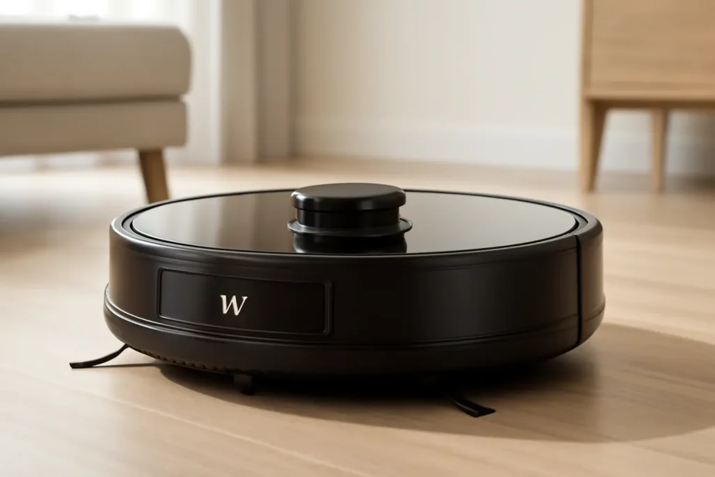 Robô Aspirador Ropo Glass 3 Preto: Mapeamento Inteligente e Esterilização UV