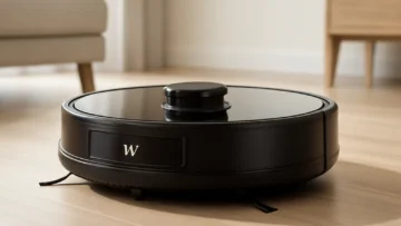 Robô Aspirador Ropo Glass 3 Preto: Mapeamento Inteligente e Esterilização UV