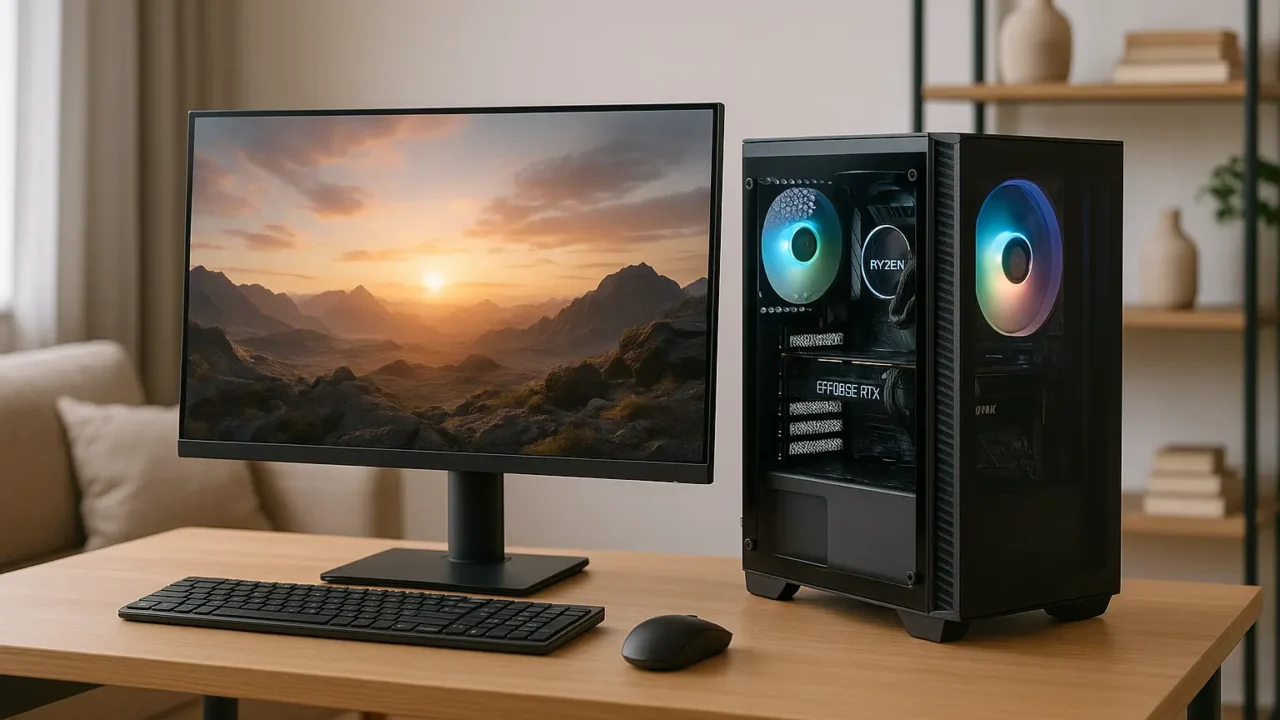 Monte seu PC: Ryzen 7 8700F, RTX 3050, 16GB, 480GB SSD