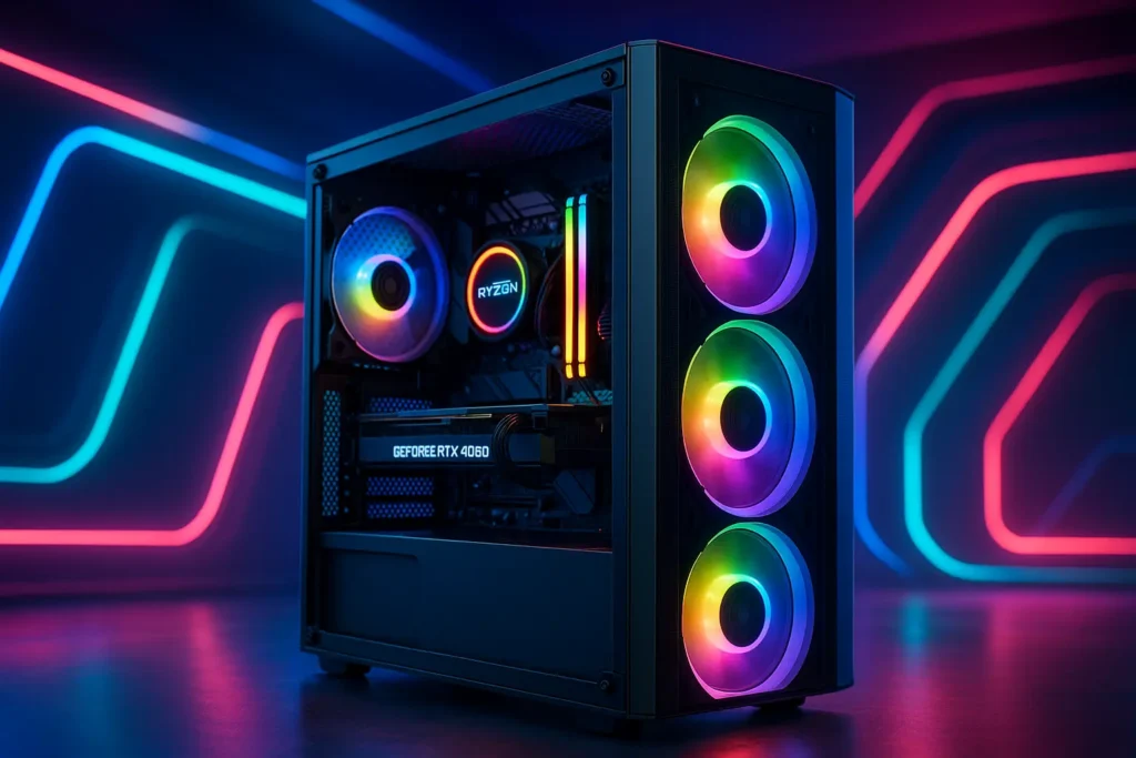 Monte seu PC: Ryzen 7 8700F, RTX 4060, 16GB, 512GB SSD