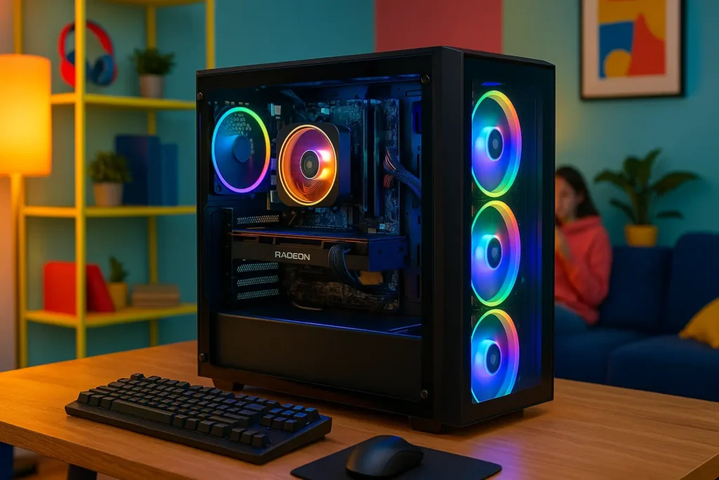 Monte seu PC: Ryzen 5 5600GT, RX 6600, 16GB, 480GB SSD