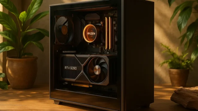 Monte seu PC: Ryzen 9 9950X, RTX 5090, 48GB, 2TB SSD