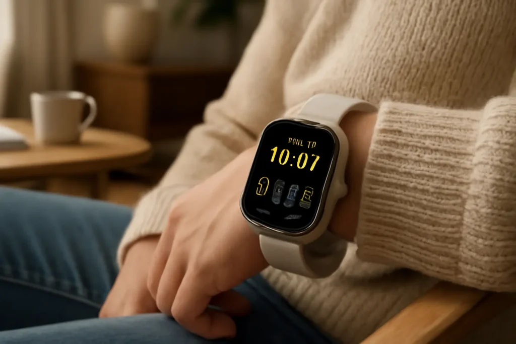 Relógio Inteligente Amazfit Bip 5 46mm A2215 GPS, Chamadas Bluetooth, Bateria de 10 dias