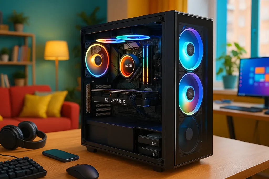 Monte seu PC: Ryzen 9 9900X3D, RTX 5070 Ti, 32GB, 2TB SSD
