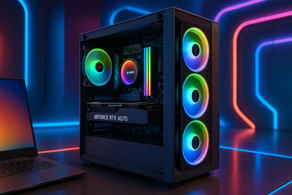 Monte seu PC: Ryzen 7 9800X3D, RTX 4070, 32GB, 2TB SSD