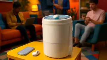 Mini Lavadora de Roupas Praxis Petit 1,2kg 220V Branca: Compacta e Eficiente