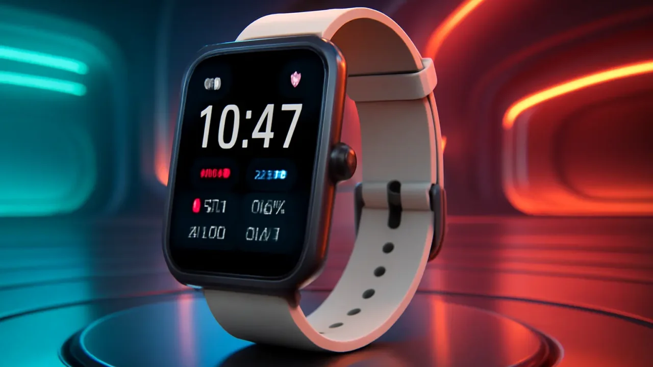 Amazfit Bip 5 A2215 46mm Smart Watch com Tela Ultra Grande, Chamadas Bluetooth, Alexa, GPS e Bateria de Longa Duração