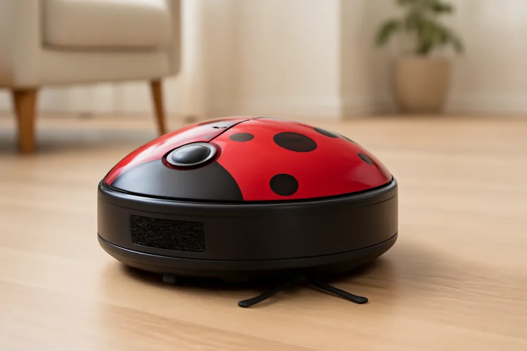 Aspirador Robô Joaninha Bivolt Varre, Aspira e Passa Pano Ideal para Pets Multi - HO441