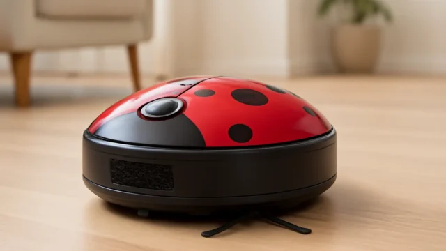 Aspirador Robô Joaninha Bivolt Varre, Aspira e Passa Pano Ideal para Pets Multi - HO441