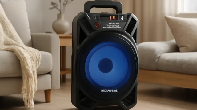 Caixa de Som Amplificada Mondial Thunder XII: Som Potente e Conectividade Sem Fios