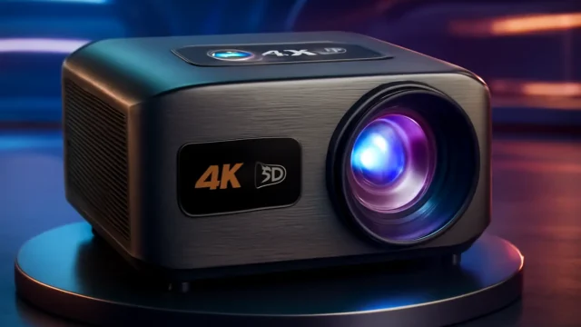 Bettdow Projetor 4K 3D 25000 Lumens Full HD 1080p Compatível com Android 9.0 e Google TV