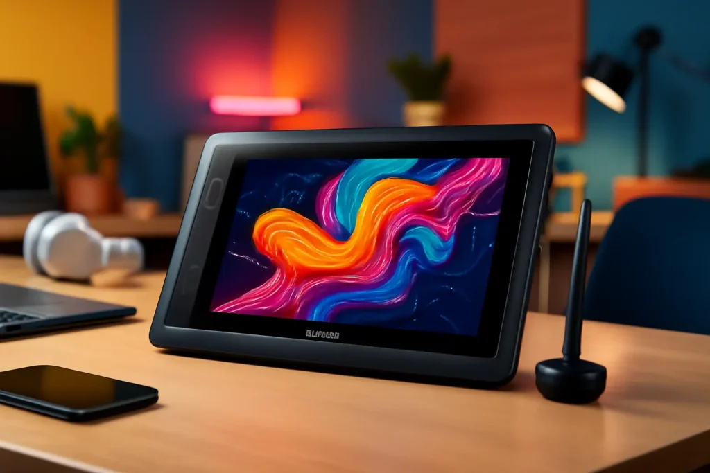 HUION Tablet Gráfico Kamvas Pro 12: Tela Laminada, Stylus Sem Bateria e Alta Sensibilidade à Pressão