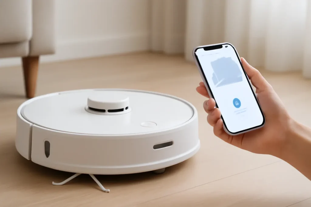 Robô Aspirador KaBuM! Smart 900 Branco Controle via App