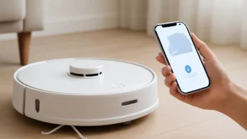 Robô Aspirador KaBuM! Smart 900 Branco Controle via App