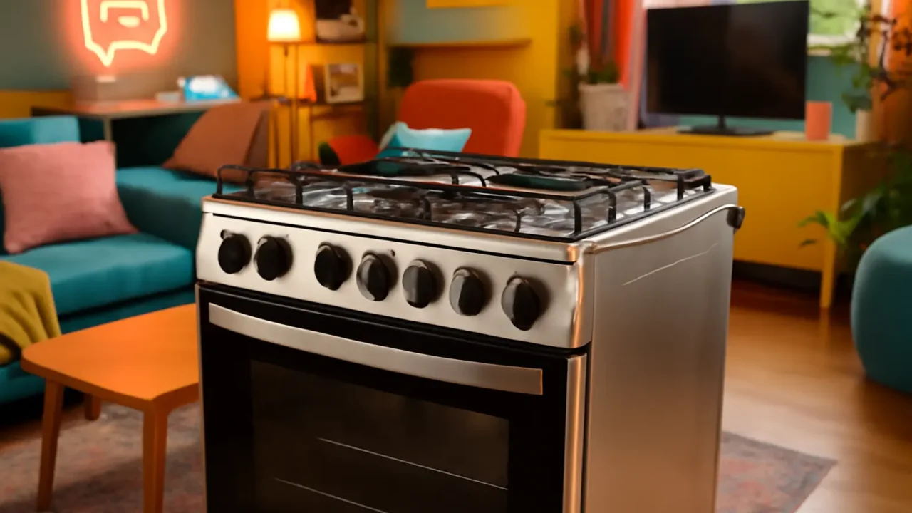 Fogão Brastemp 5 Bocas Inox Com Botões Removíveis e Aro Protetor