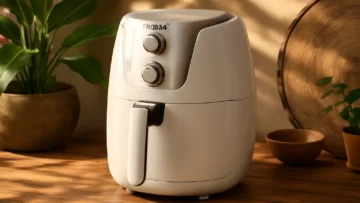 Fritadeira Air Fryer Britânia 5,5 L BAF52 1500W Branco com Inox 220V - Potência e Qualidade na Sua Cozinha