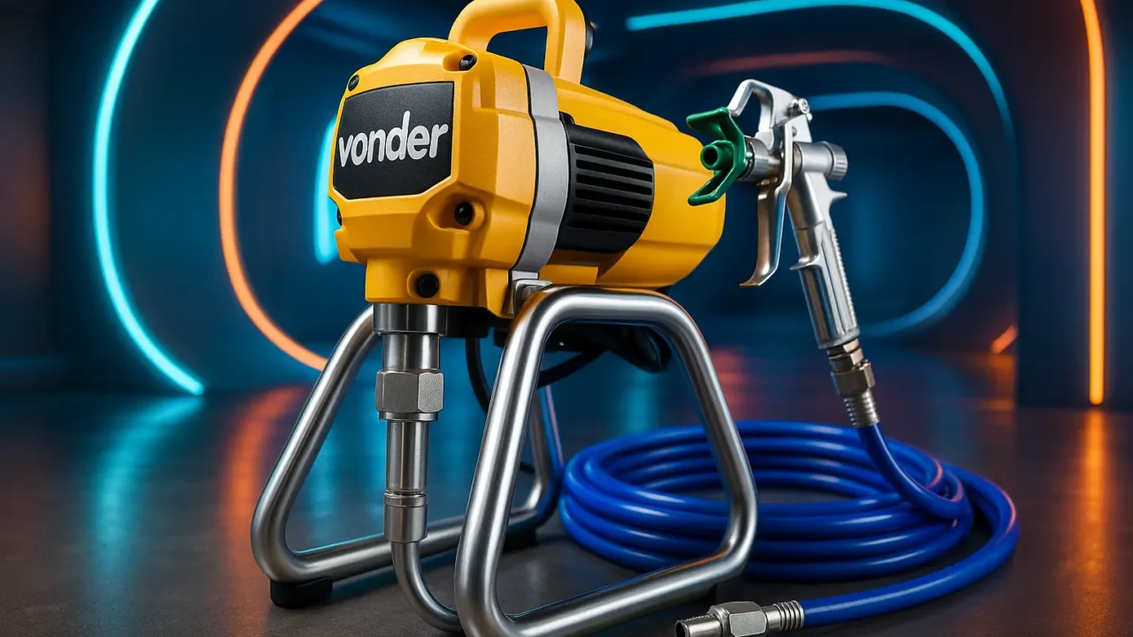 Máquina de Pintura Airless Vonder 1,3 Hp 220V: potência e eficiência para obras leves