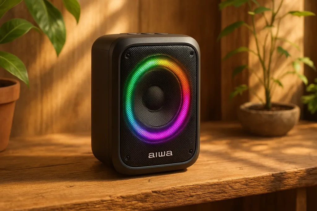 Caixa de Som Aiwa PB-07 Bluetooth com RGB e 8h de Bateria