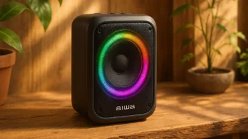 Caixa de Som Aiwa PB-07 Bluetooth com RGB e 8h de Bateria