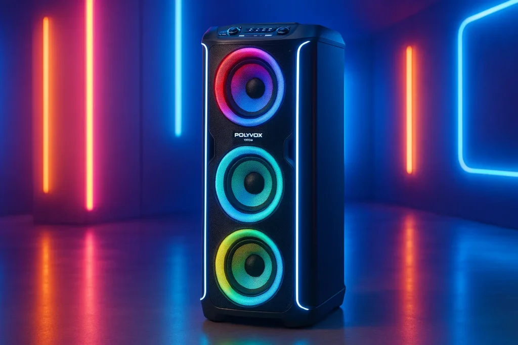 Polyvox Torre XT-990: potência sonora com visual Full LED