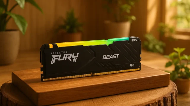 Memória DDR5 Kingston Fury Beast RGB 32GB 5200MHz