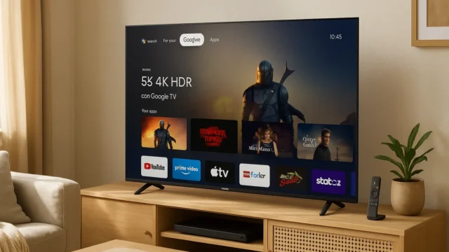 Smart TV Philips 55" 4K HDR com Google TV e Comando de Voz