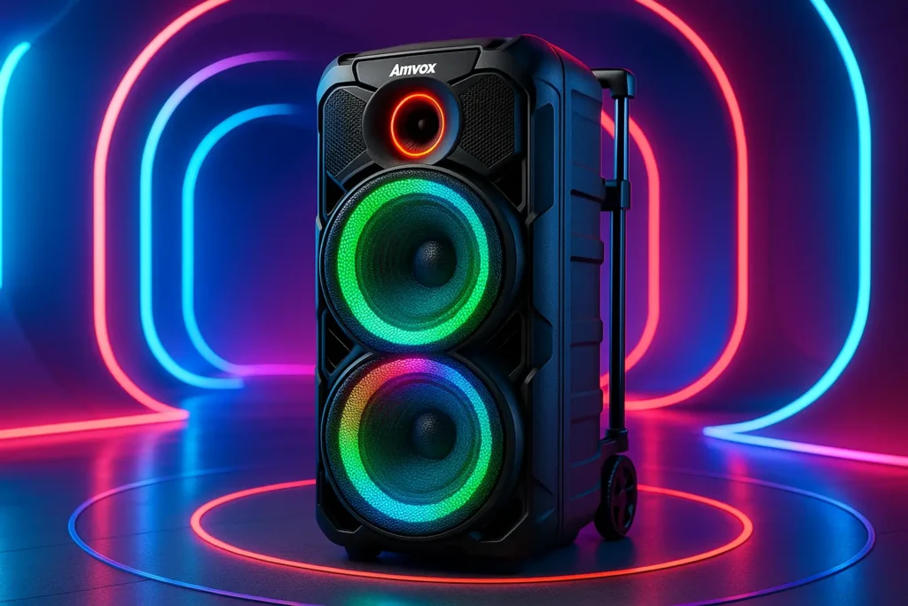 Amvox ACA 880 Vegas: 880W, Bluetooth e Mobilidade