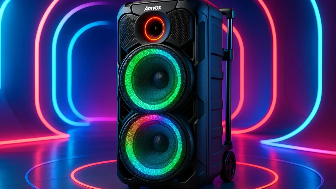 Amvox ACA 880 Vegas: 880W, Bluetooth e Mobilidade