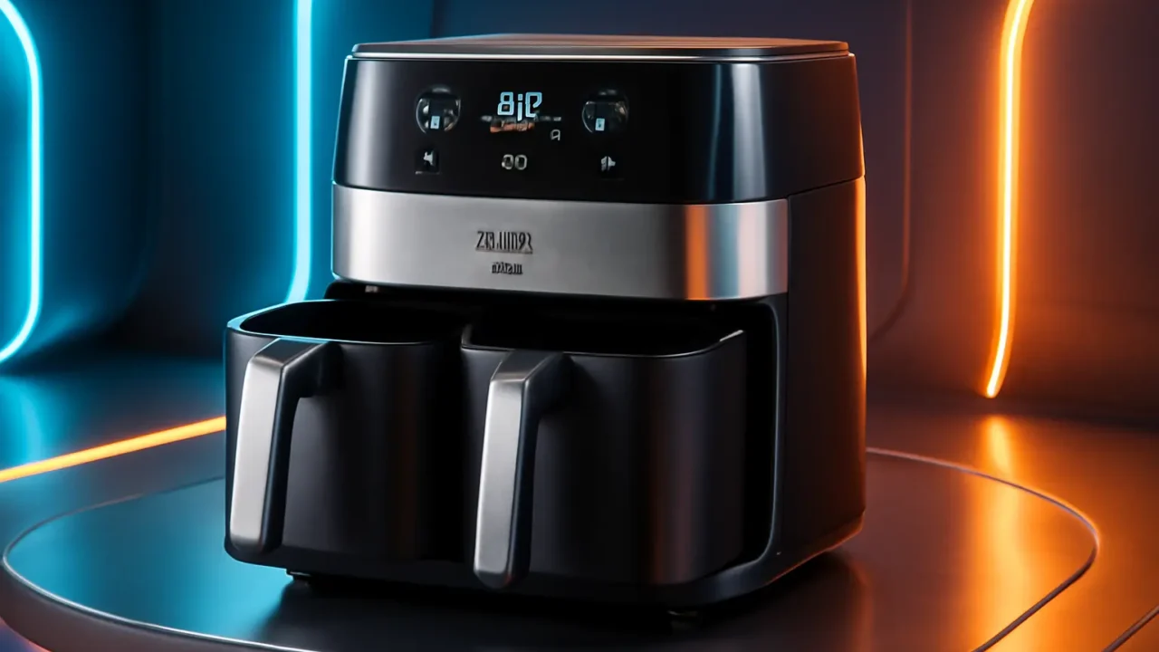 Fritadeira Sem Óleo Air Fryer Arno Dual 8,3L AFD2: Cestos Duplos Independentes, Função SYNC, Painel Digital, Inox, 1800W