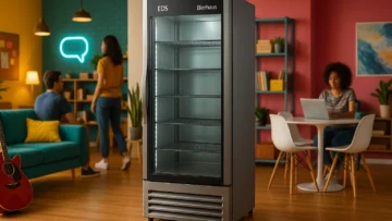 Cervejeira EOS Bierhaus 550L Porta de Vidro Frost Free