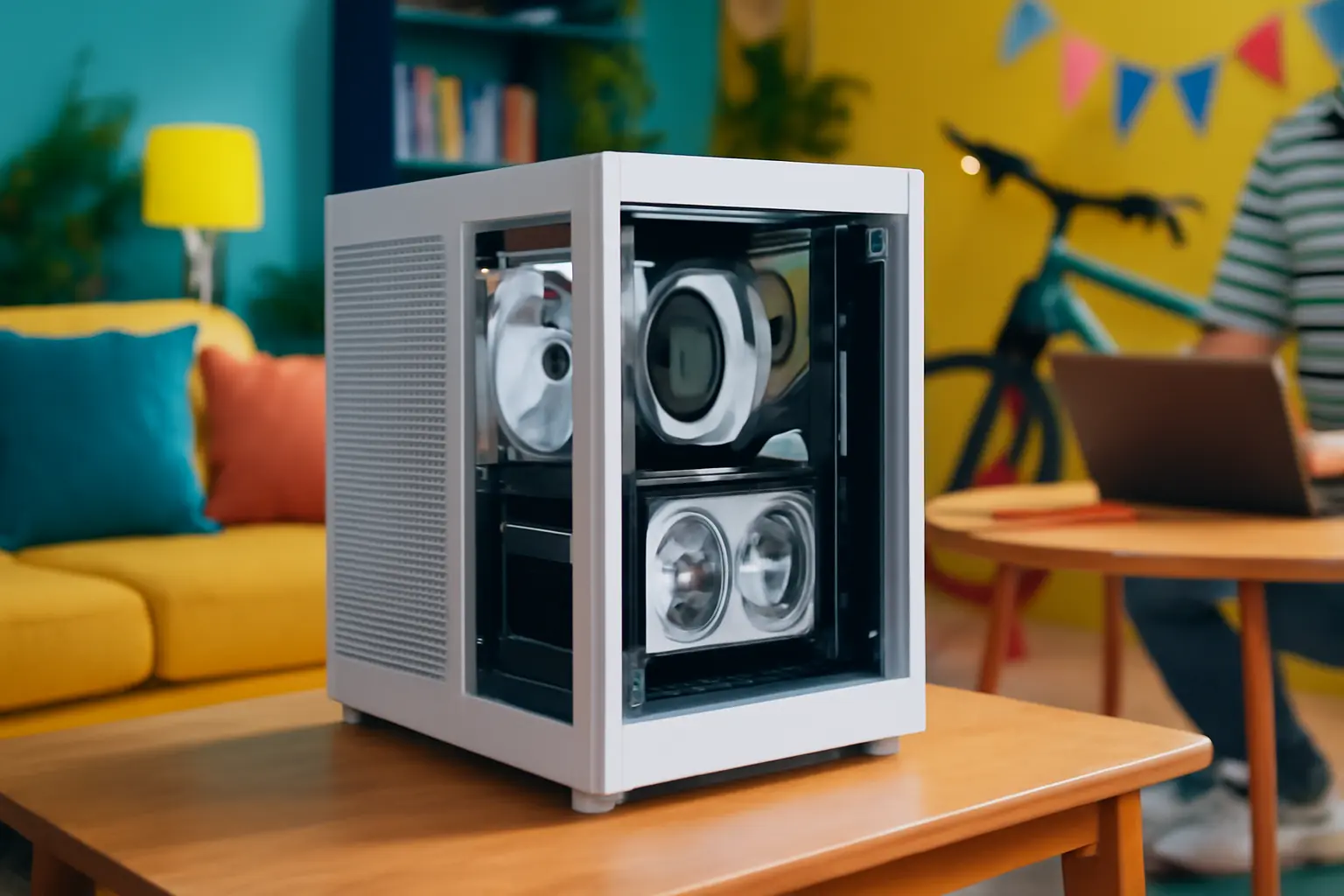 Fator Design Lian Li Chassi Micro Fator de Forma A3-mATX-WD-26,3L: Design Modular e ...