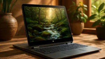 HP Laptop 2 em 1 X360 Chromebook Spin - Tela HD 14", Intel Celeron N4120, 4GB RAM