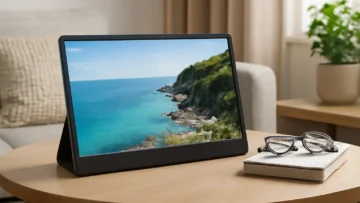 Monitor Portátil Inteligente LED 14.1 Polegadas HD USB HDMI VGA