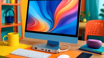 Hub USB C para iMac 24 Polegadas - Acessório Multifuncional para iMac M1/M3/M4