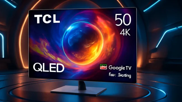 TCL QLED TV 50” C645 4K UHD Google TV Dolby Vision Gaming