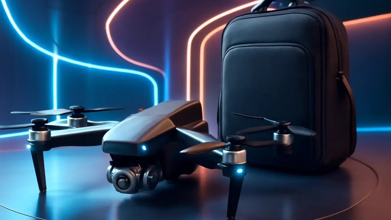 FAITDER Drone com câmera 4k L900 Pro Full HD duas câmeras de GPS WIFI FPV Live Streaming Brushless Pro 1,2 km com mochila