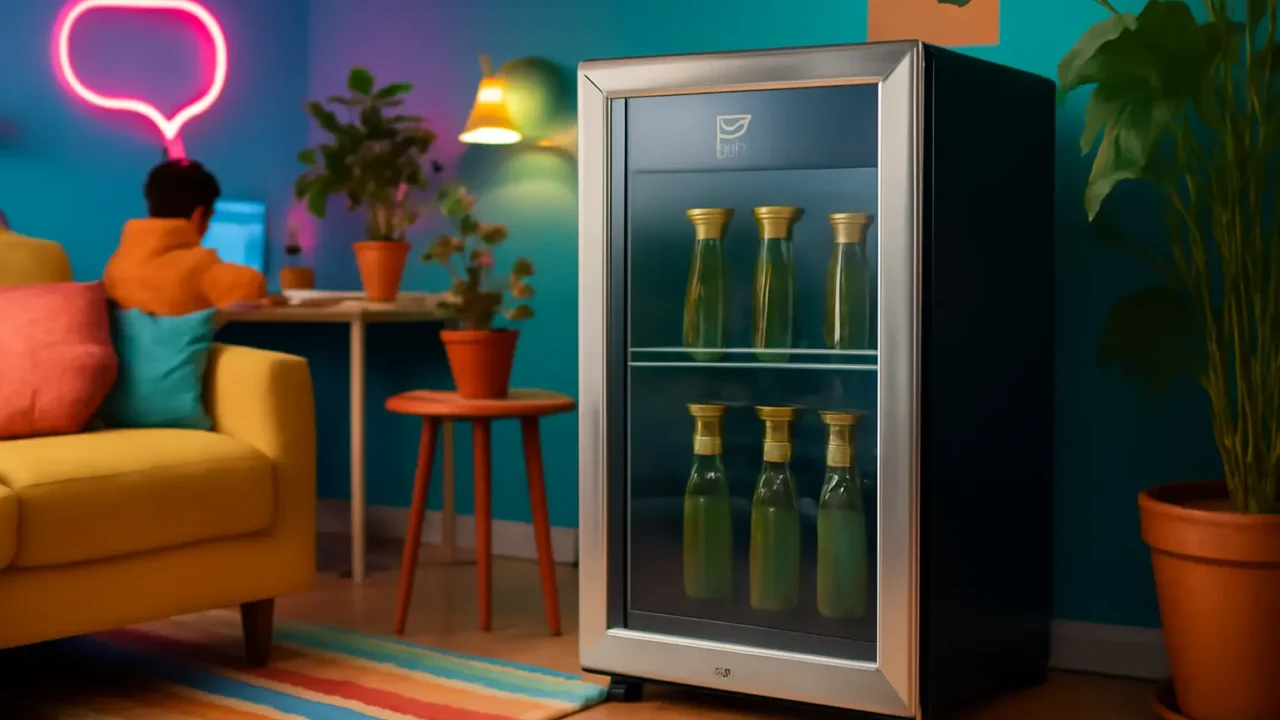 Cervejeira EOS Bierhaus 76 Litros Frost Free com Compressor e Porta de Vidro com Inox