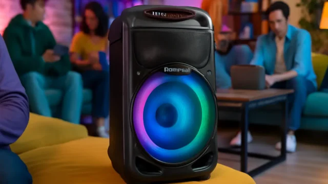 Caixa de Som Amplificada Mondial Connect Lights Plus 700W RMS