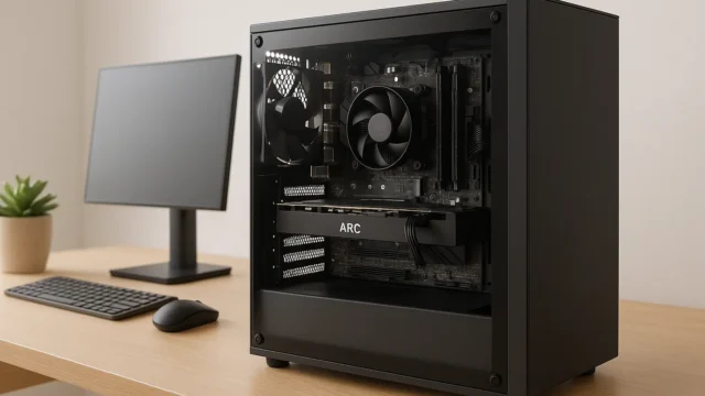 Monte seu PC: Ryzen 5 5600, ARC A580, 16GB, 480GB SSD