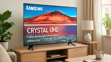 Samsung Smart TV 43" Crystal UHD 4K 43DU8000 - Dynamic Crystal Color, Gaming Hub