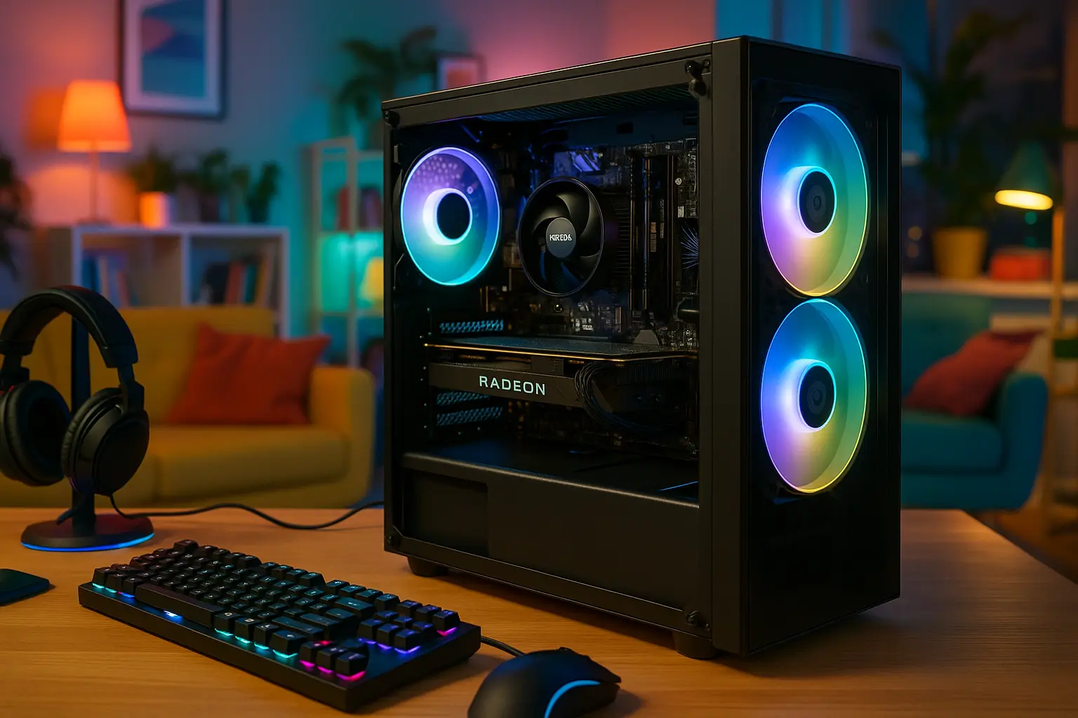 Monte seu PC: Ryzen 5 8500G, RX 7600, 16GB, 480GB SSD