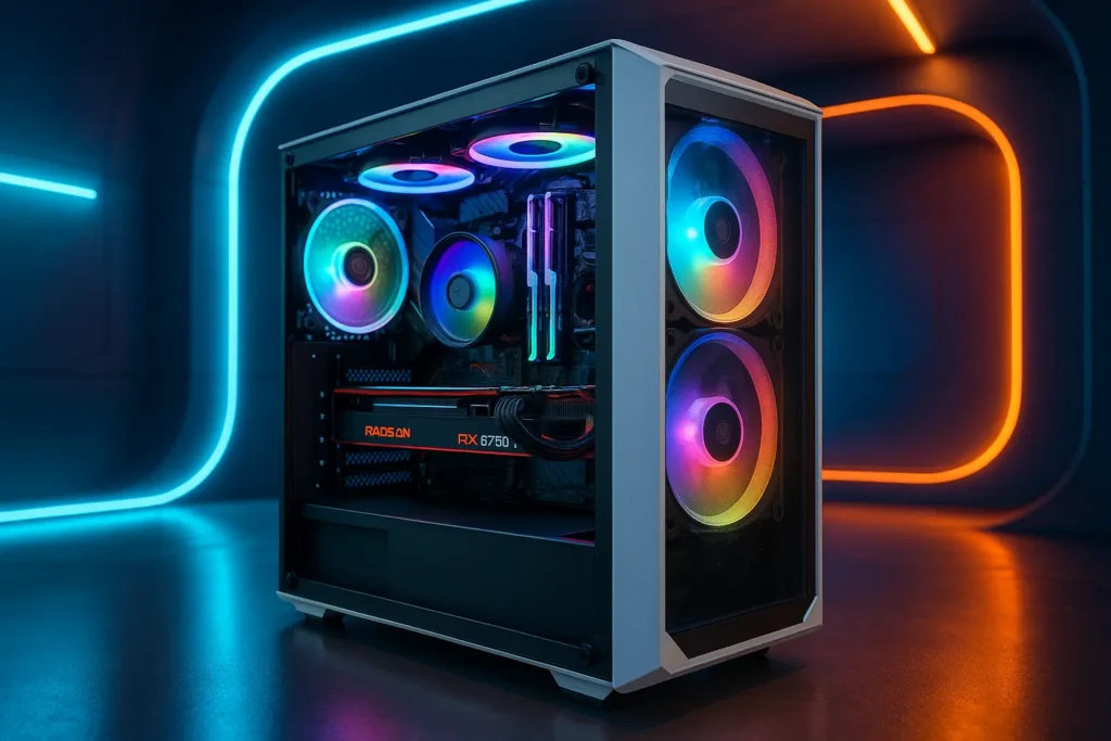 Monte seu PC: Ryzen 5 5600X, RX 6750 XT, 16GB, 480GB SSD