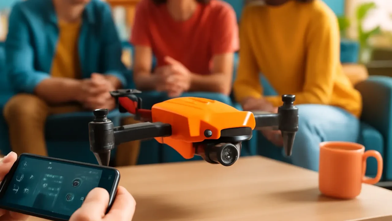 Mini Drone com Câmera HD 1080p: Controle de Gravidade, Selfie e Mais