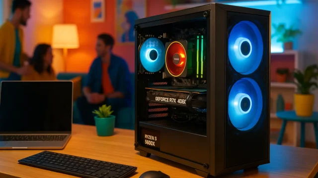 Monte seu PC: Ryzen 5 5600X, RTX 4060, 16GB, 480GB SSD
