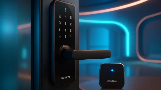 Fechadura Smart de Embutir com Maçaneta + Hub Compatível com Alexa IFR 7000+ Preto Intelbras