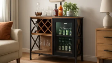 Móvel Bar Adega Cervejeira MDF de Ferro Estilo Industrial