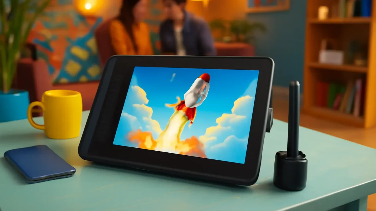 Mesa Digitalizadora 12HD-A H-IPS LCD Graphics Drawing Tablet Monitor 11,6 polegadas